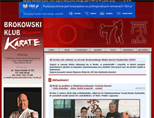 Tablet Screenshot of karate-brok.pl